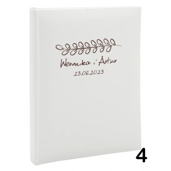Album ślubny, wsuwany, 50 zdjęć 15x21, personalizowany, 12 wzorów